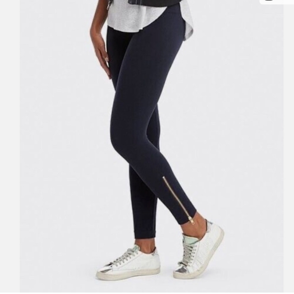 Spanx Look At Me Now Seemless Side Zip Leggings Womens Plus 2x